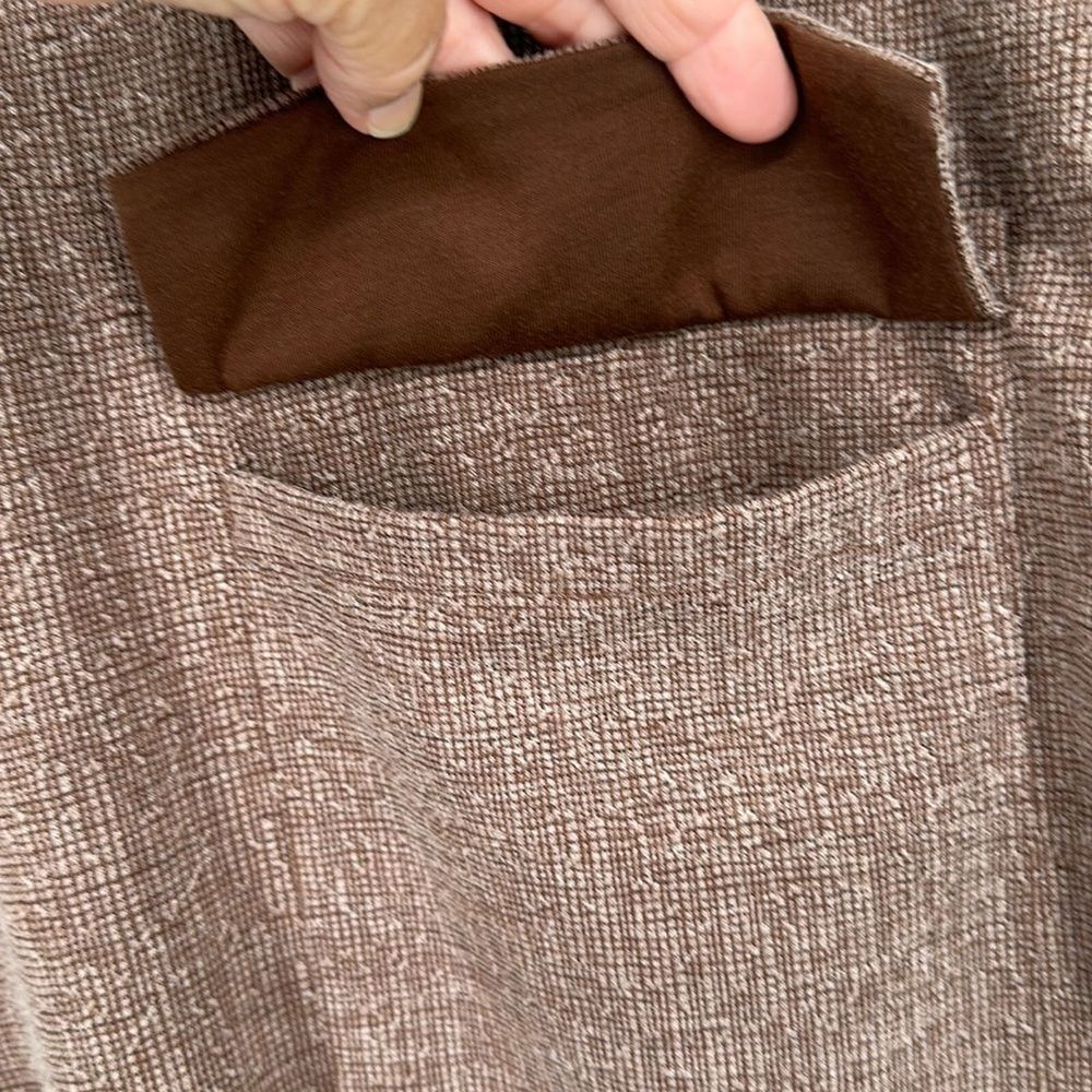 Zara Basic Brown Front Pocket Shift Dress Women's… - image 3